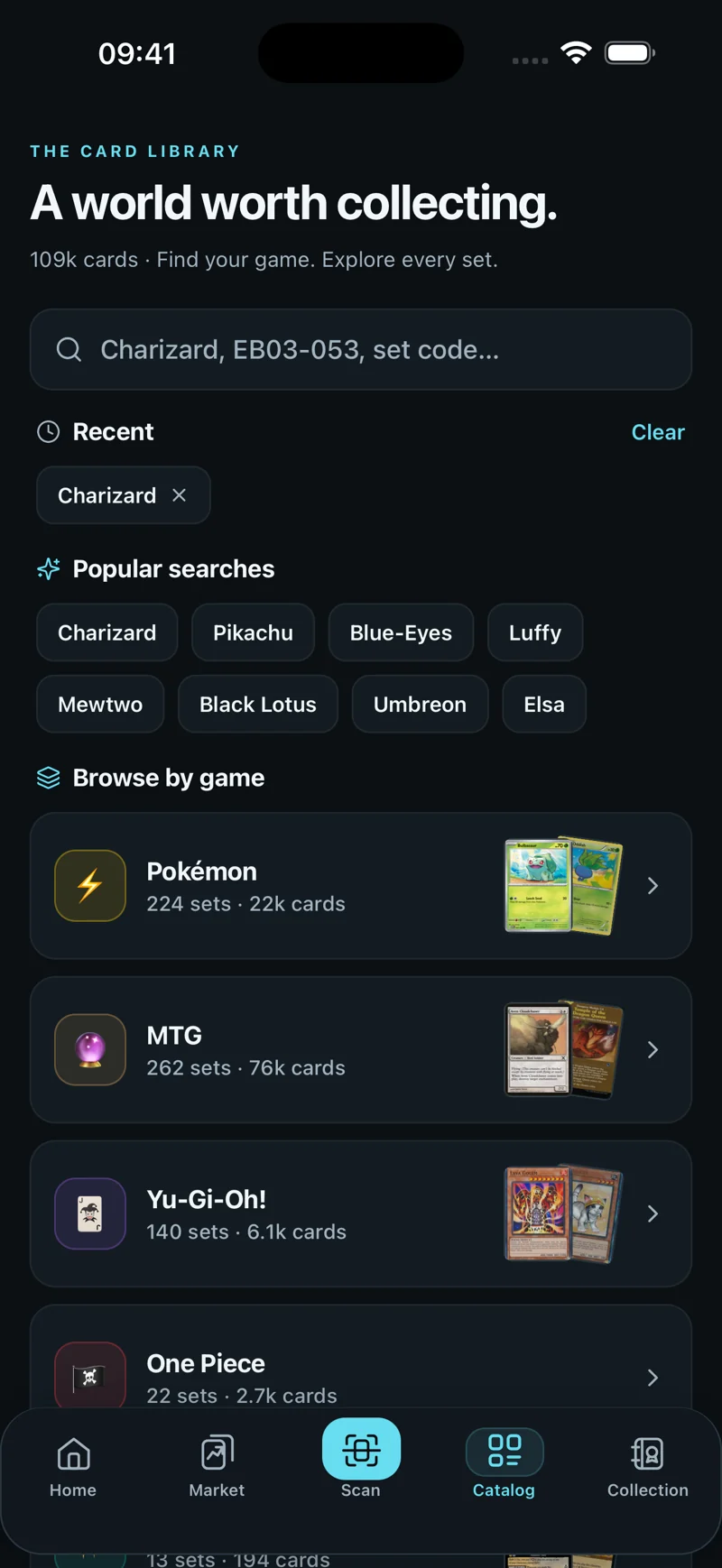 كتالوج Cardboom لألعاب Pokémon وMagic وغيرها